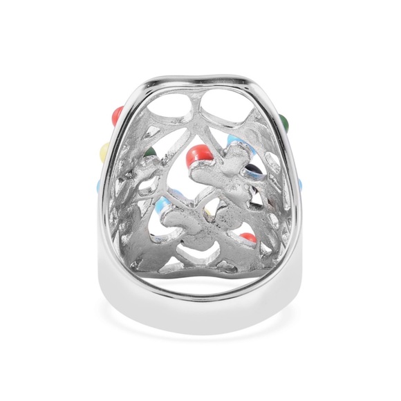Multi Color Chroma Ring in Stainless Steel - Picture 3 of 6